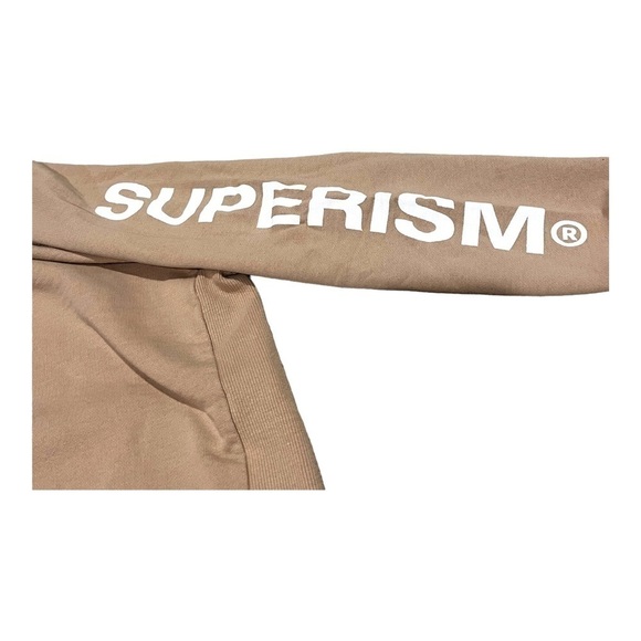 Superism Tan Sweatshirt Size 10 - Picture 2 of 4